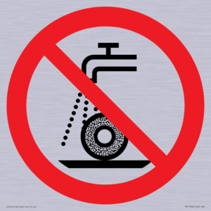 Prohibition: Do not use for wet grinding